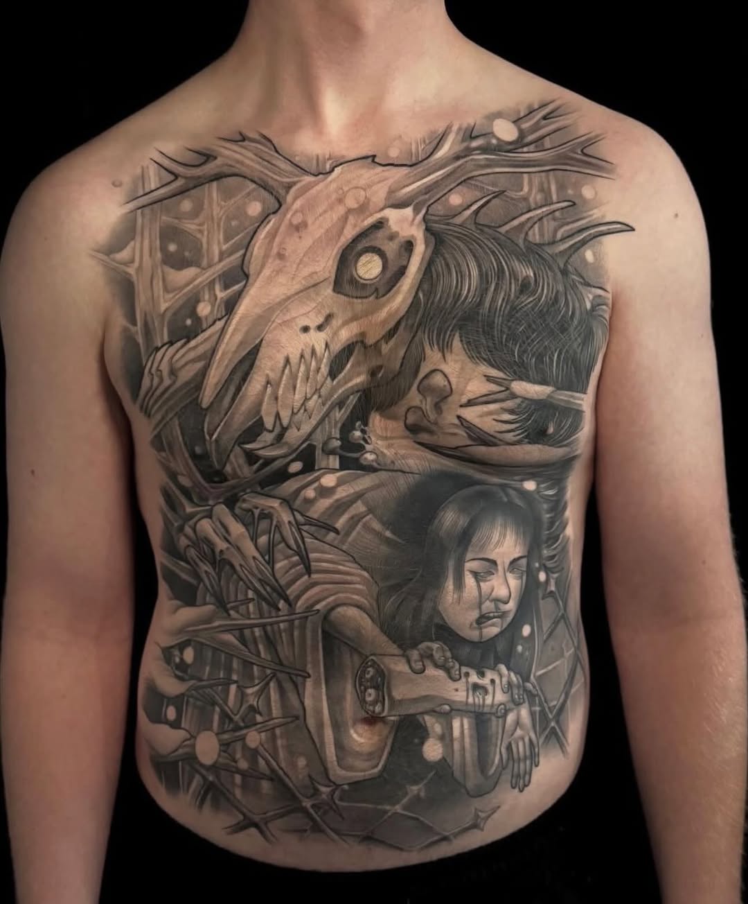 Tattoo by @liajeppesentattoos โ dark_realism, illustrative