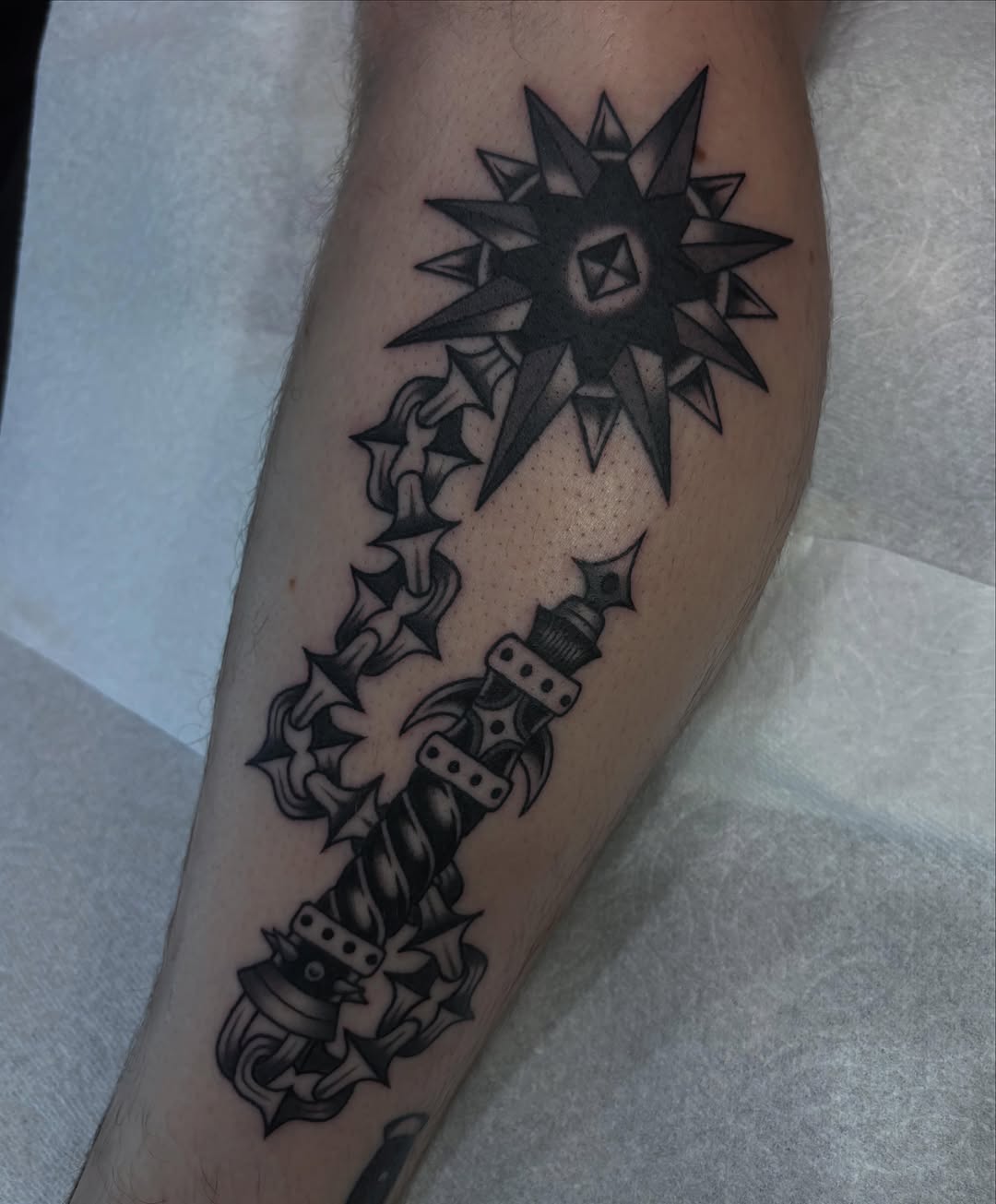 Tattoo by @liajeppesentattoos โ blackwork, illustrative