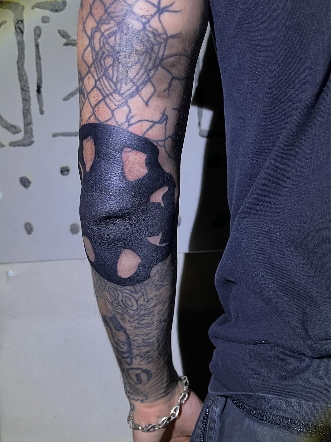 Tattoo by @godsfirmgrip — blackwork