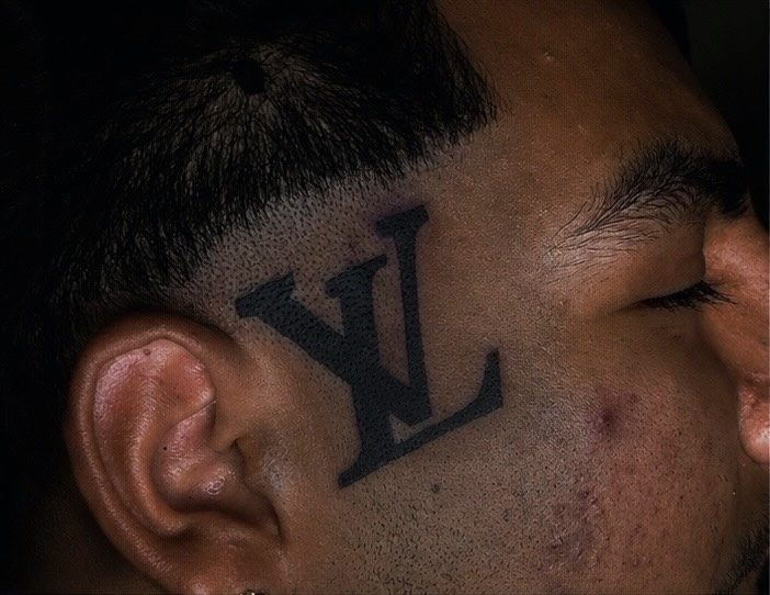 Tattoo by @bendecidotatz โ blackwork, lettering_script