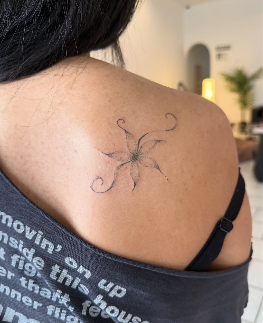 Tattoo by @so0mps — fine_line, dotwork