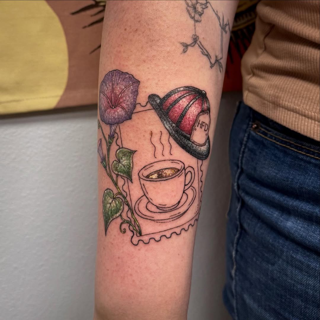 Tattoo by @ktea_and_tattoos — illustrative, fine_line