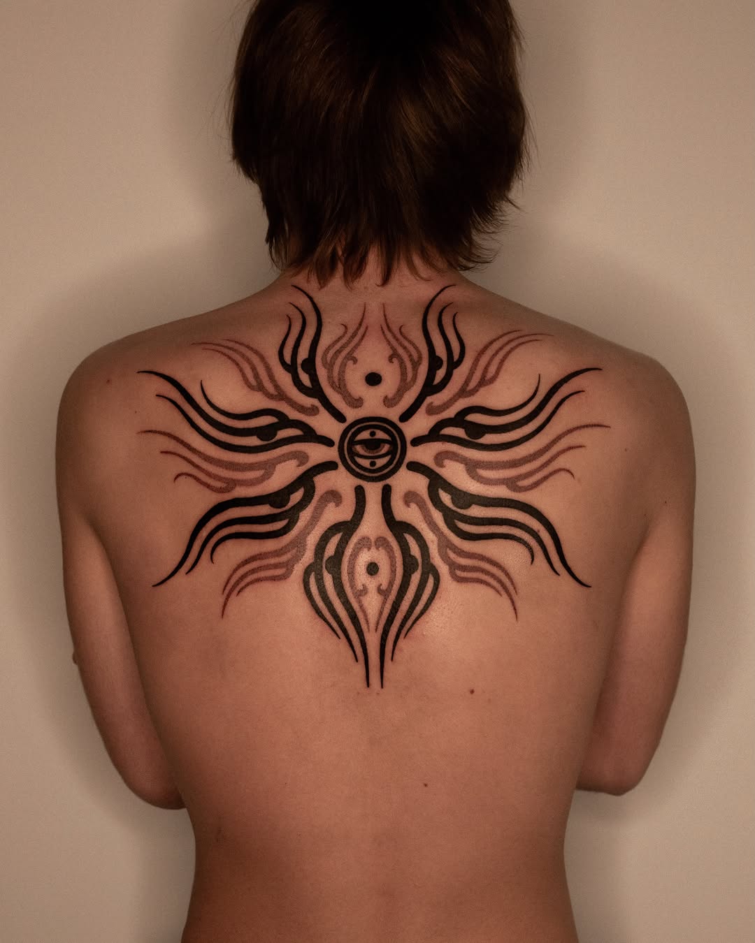 Tattoo by @fishermaaaaaaaan — illustrative, blackwork