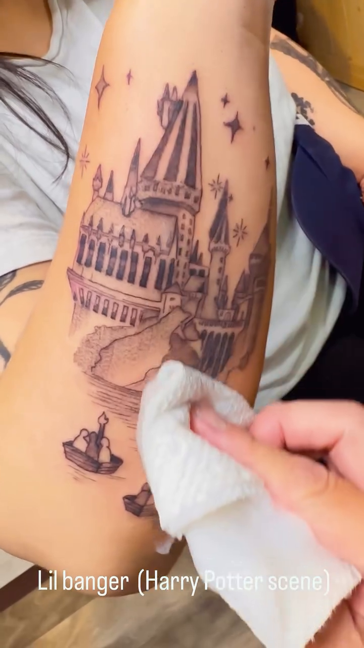 Tattoo by @zurctattooer_engel โ realism, black_and_grey