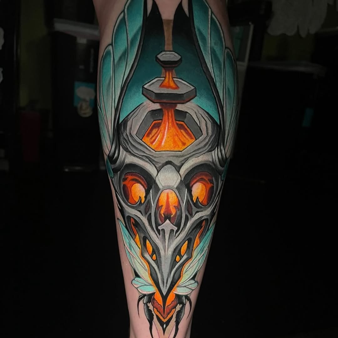 Tattoo by @oldmanfisk — dark_realism