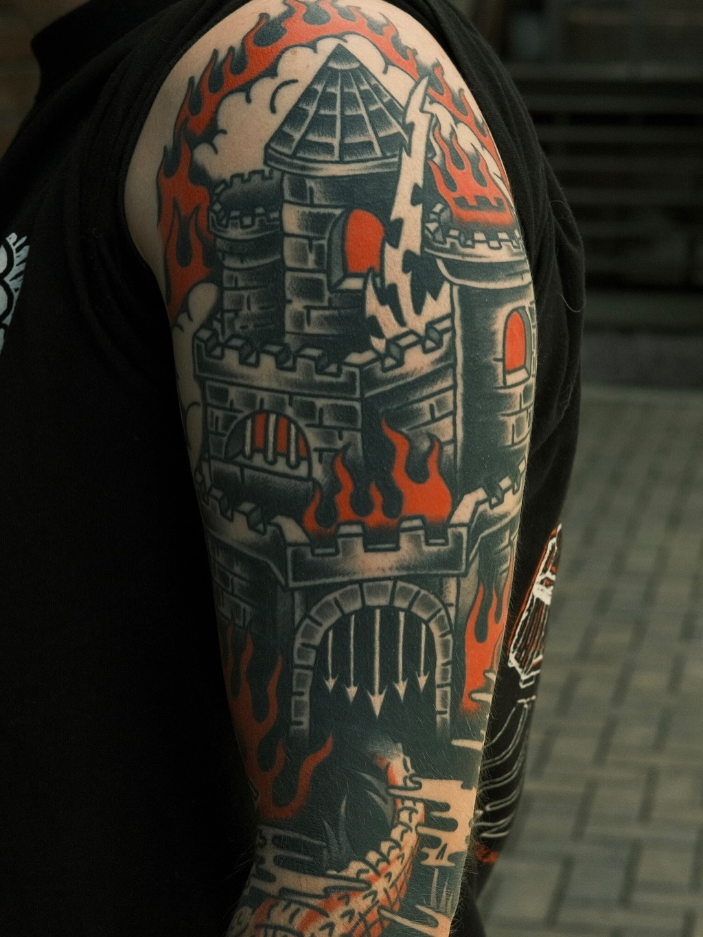 Tattoo by @painless_jack — american_traditional, black_and_grey