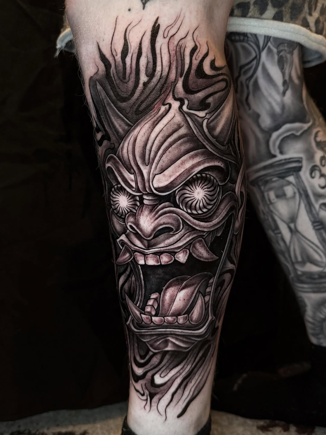 Tattoo by @elidiaveliztattoos — blackwork, black_and_grey