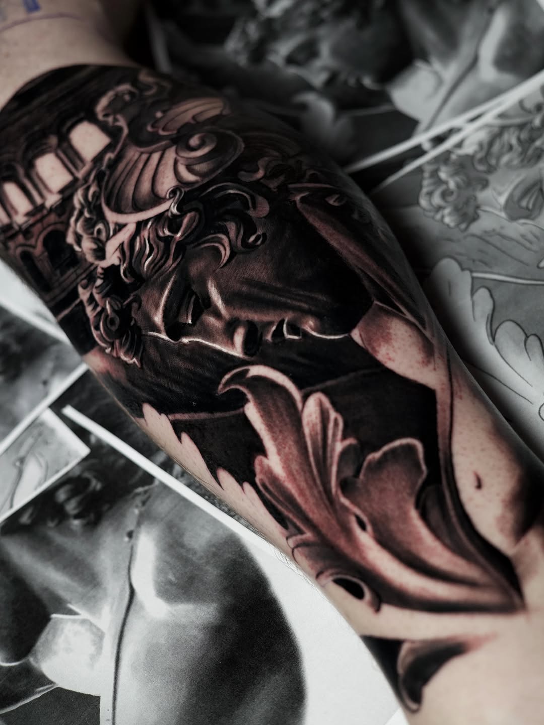 Tattoo by @baponeink — realism, black_and_grey