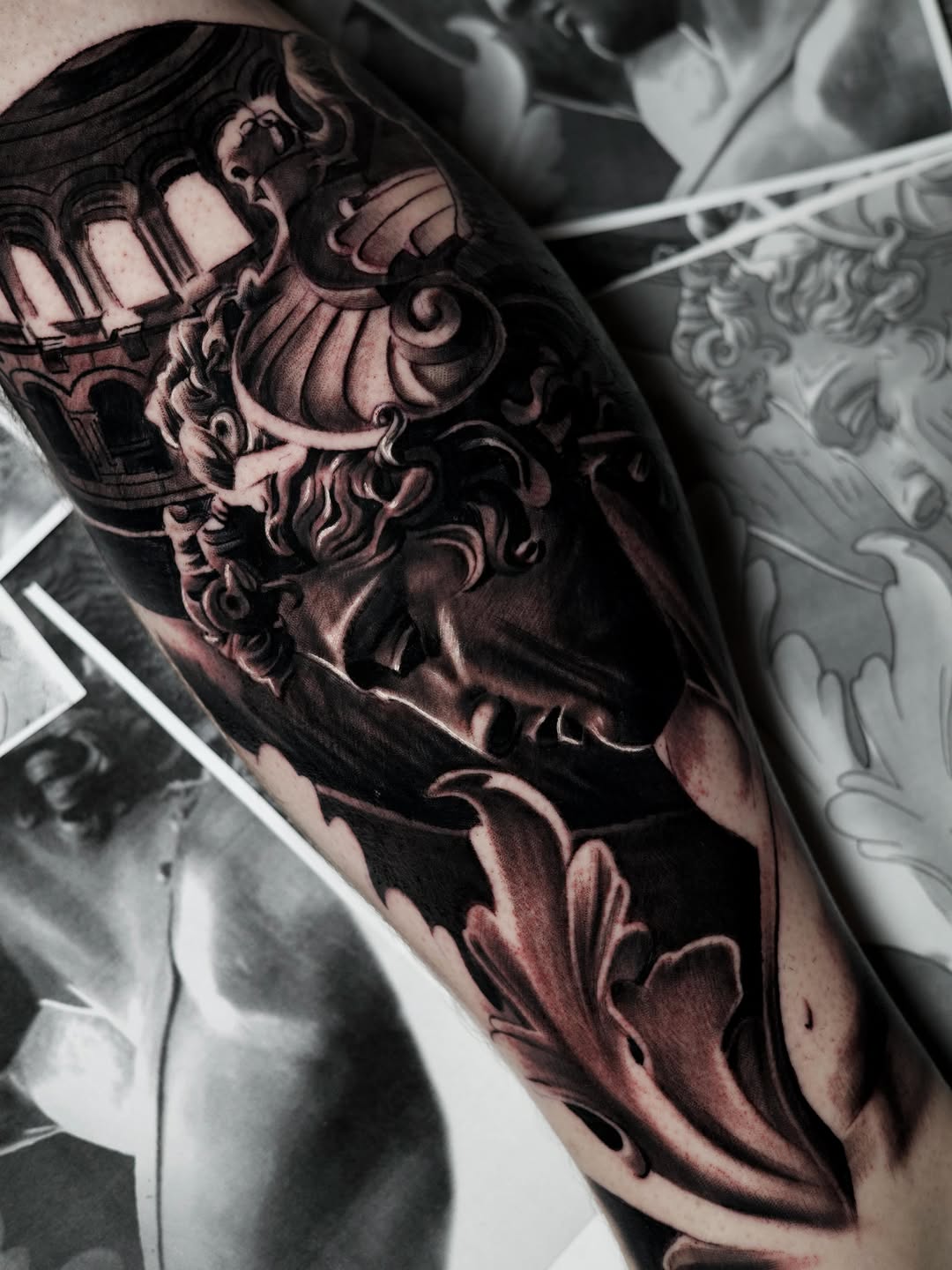 Tattoo by @baponeink — black_and_grey, realism
