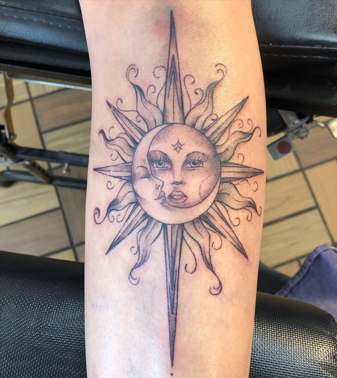 Tattoo by @nathanleib — black_and_grey, realism