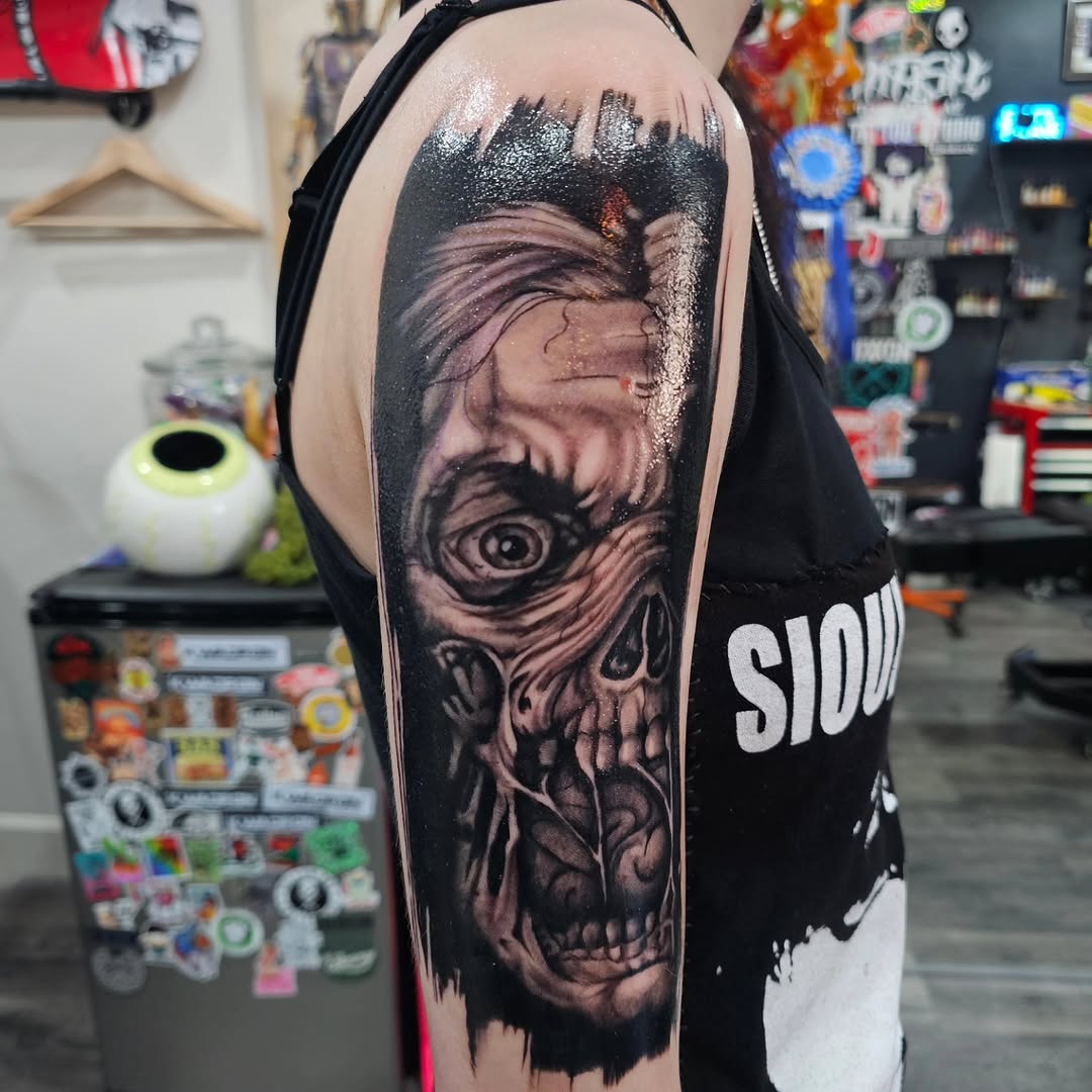 Tattoo by @ashmoretattoos86 โ realism, dark_realism