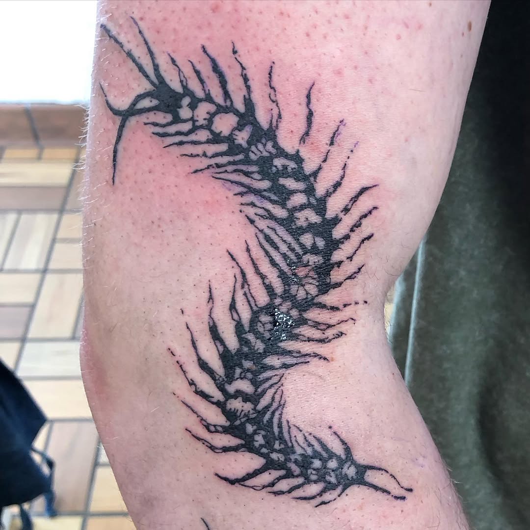 Tattoo by @nathanleib — blackwork, illustrative