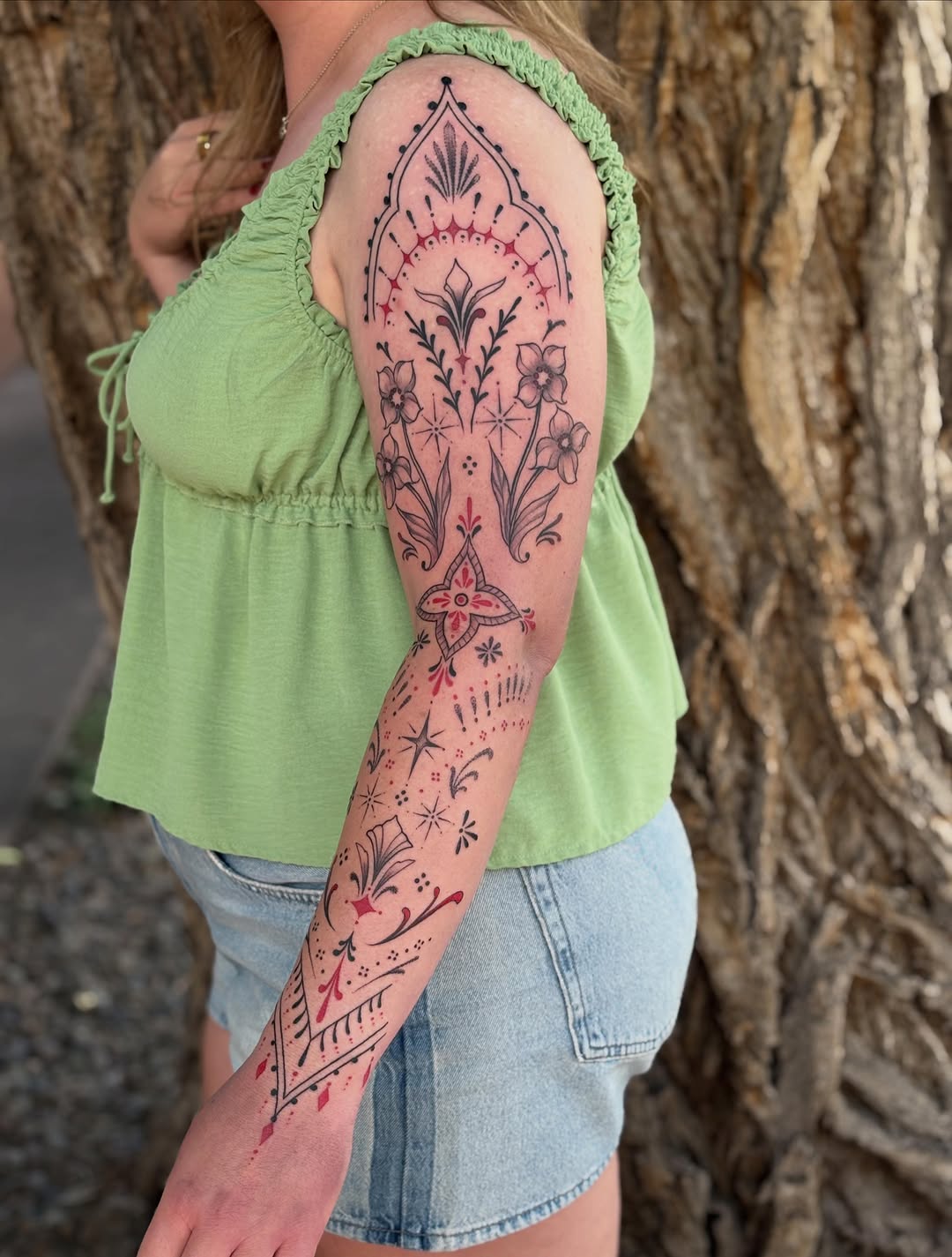 Tattoo by @faithdelasand.tattoos — dotwork