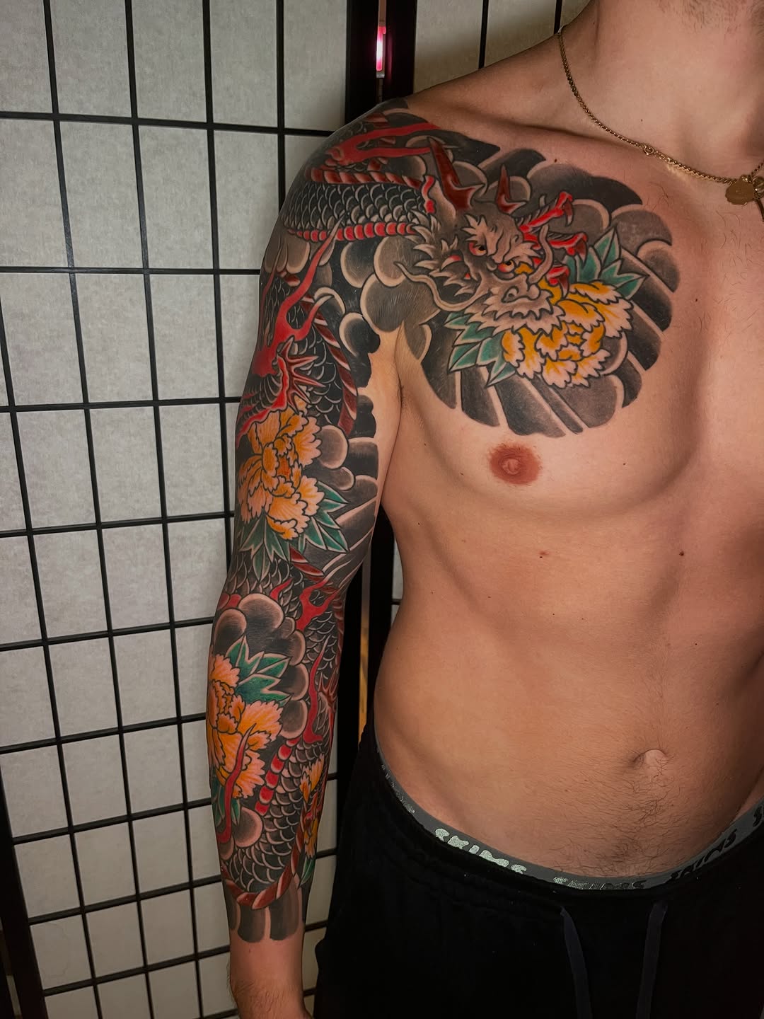 Tattoo by @jakeriveratattoo — japanese_irezumi, black_and_grey