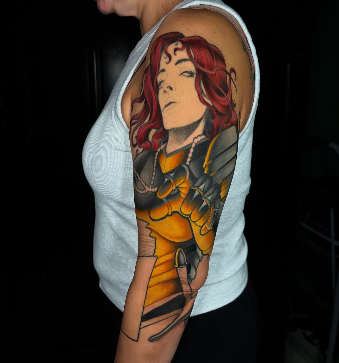 Tattoo by @jonronzka — illustrative, new_school