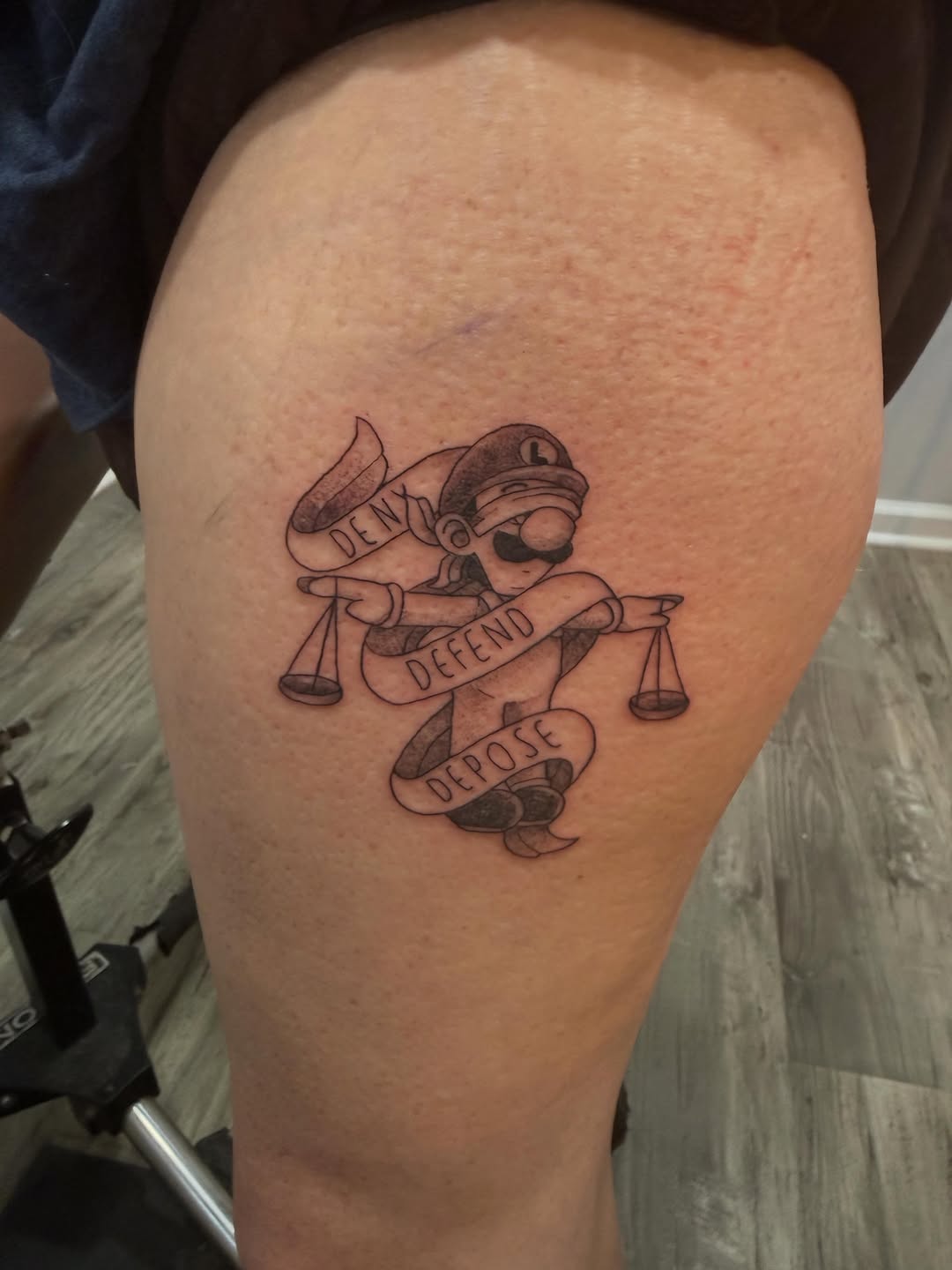 Tattoo by @honeysucktattoo โ lettering_script, american_traditional