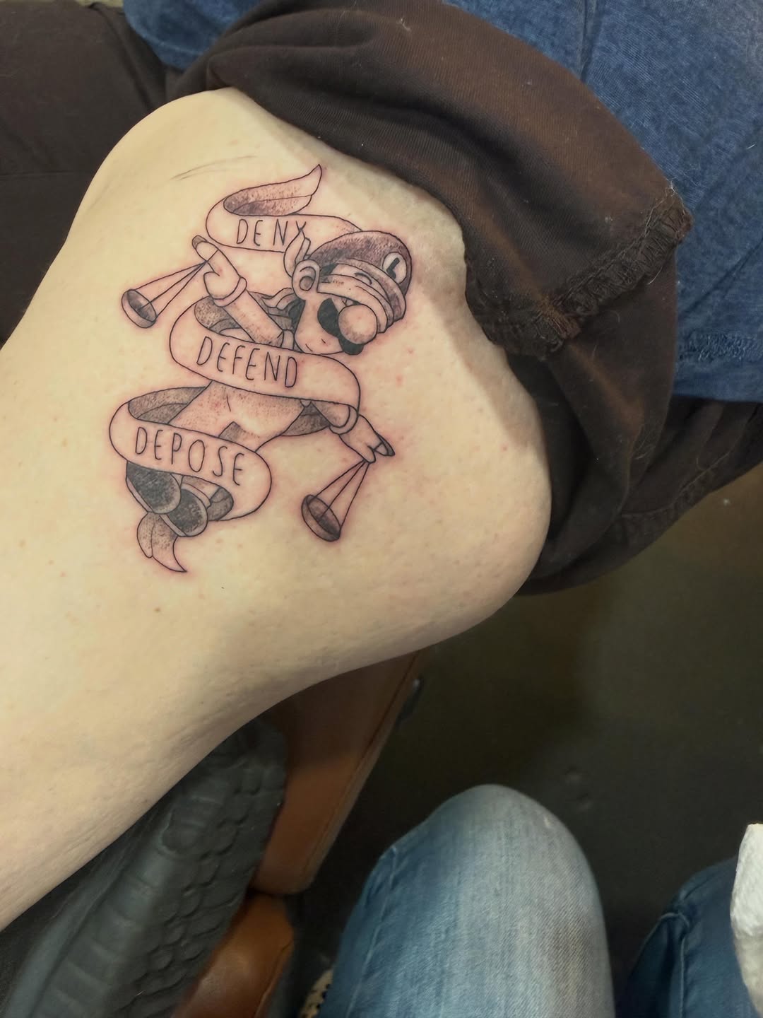 Tattoo by @honeysucktattoo โ new_school, lettering_script