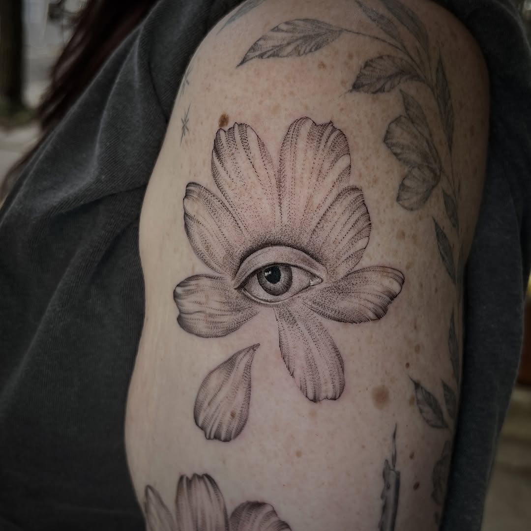 Tattoo by @southpaw.stipple โ dotwork, black_and_grey
