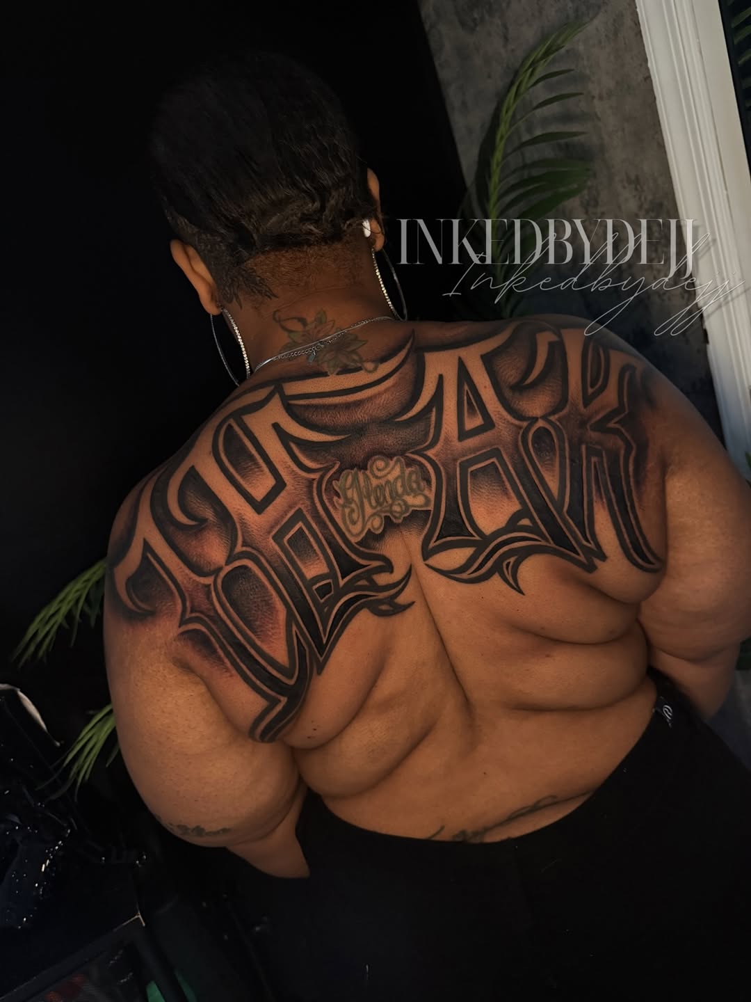Tattoo by @inkedbydejj — lettering_script, chicano