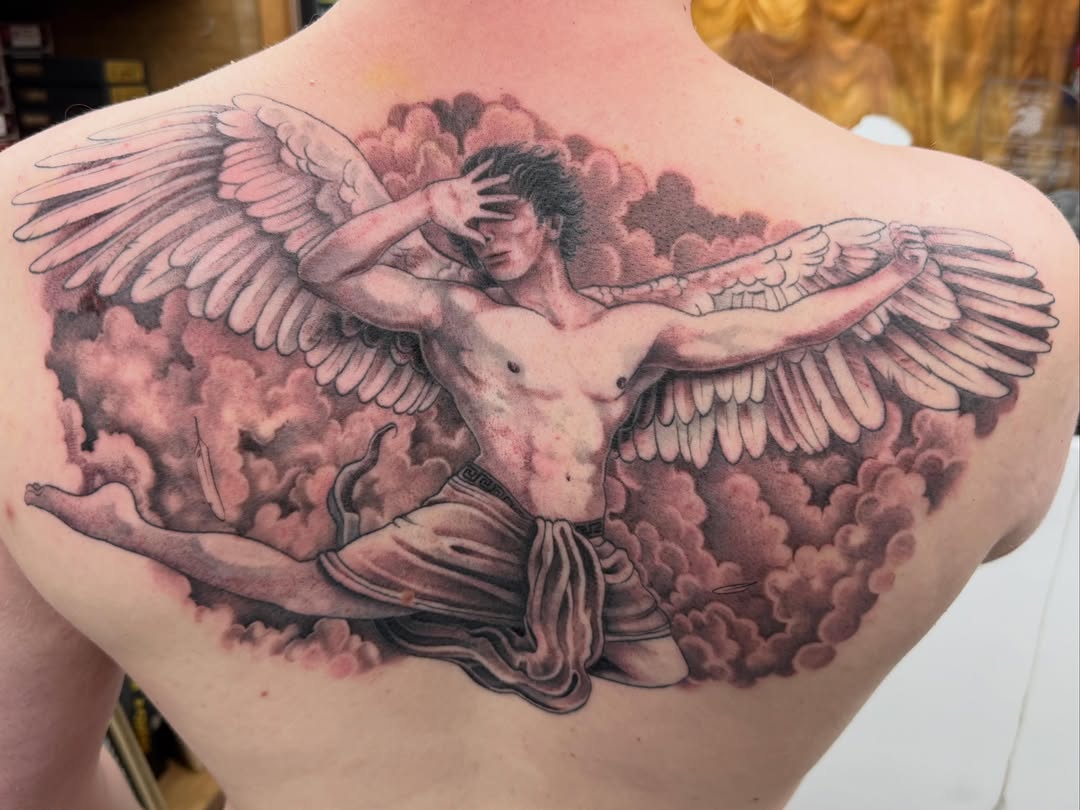 Tattoo by @benaroundtattoos — realism, black_and_grey
