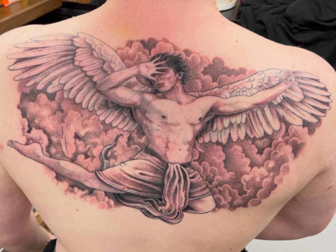 Tattoo by @benaroundtattoos — realism, black_and_grey
