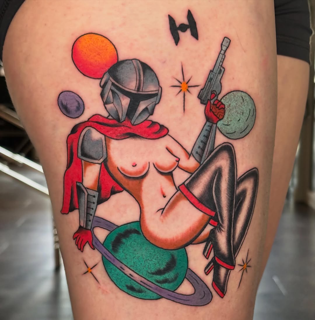 Tattoo by @ajoynerart — neo_traditional, new_school