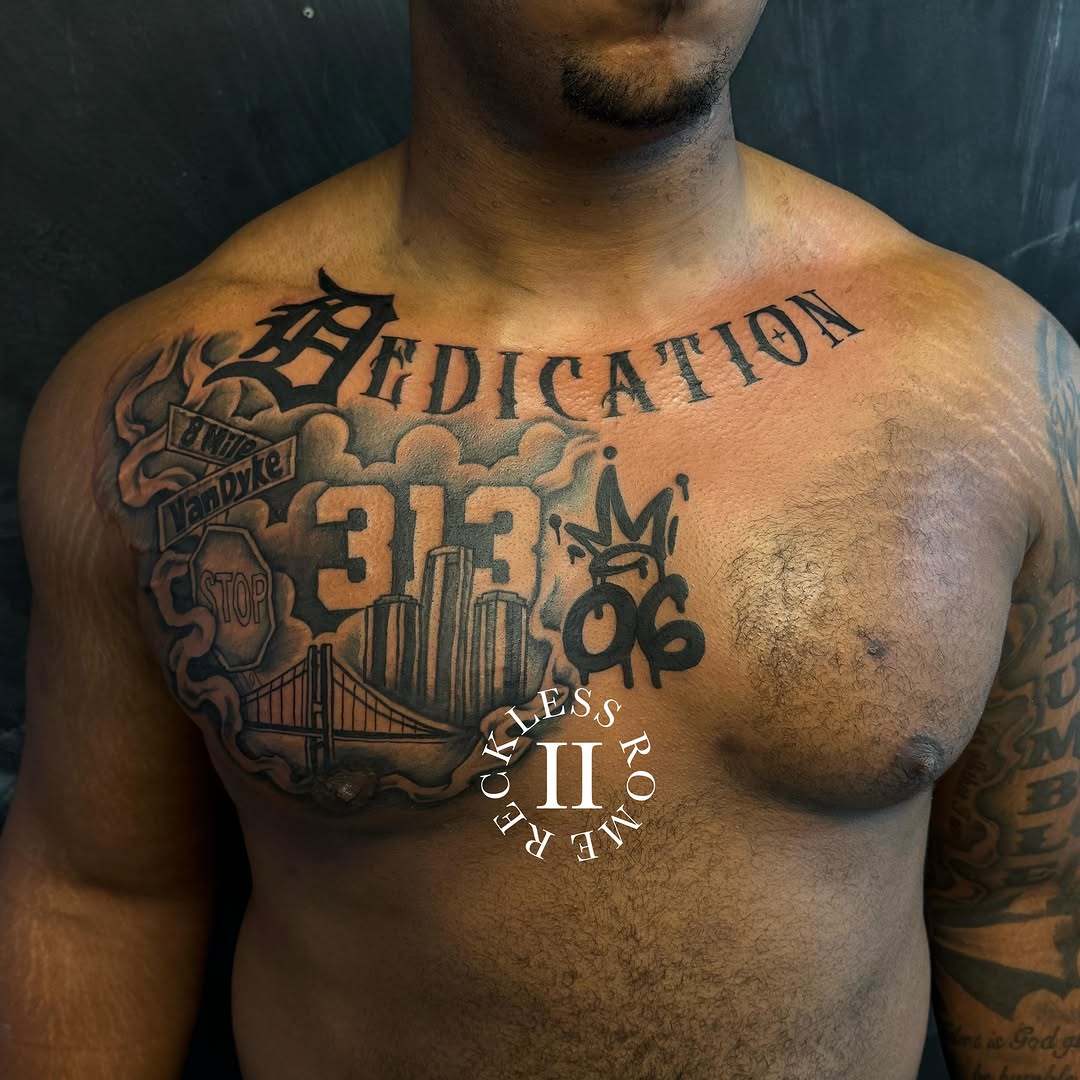 Tattoo by @2reckless__rome — blackwork, lettering_script
