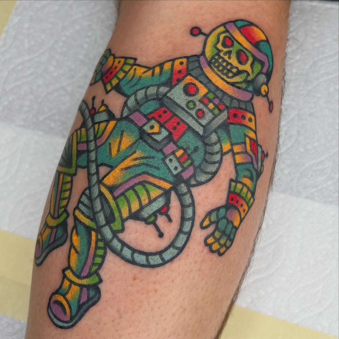 Tattoo by @tylerdavistattoo — new_school