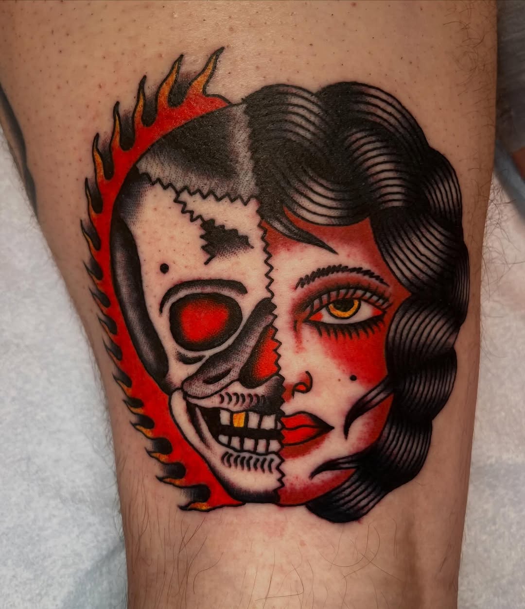 Tattoo by @mustyrattats — american_traditional, neo_traditional
