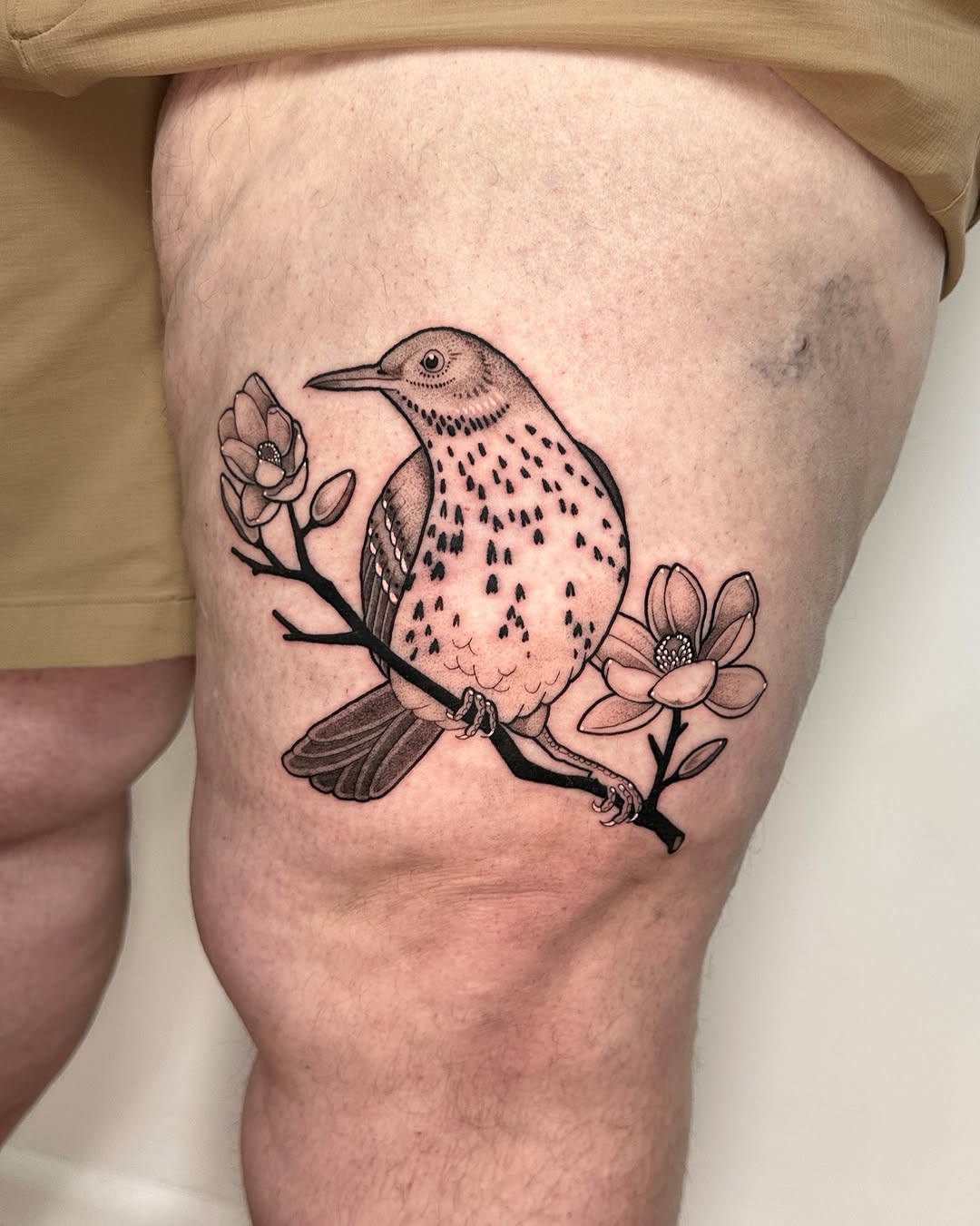 Tattoo by @tattoo.olive — illustrative, black_and_grey
