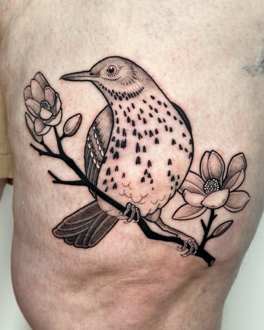 Tattoo by @tattoo.olive — illustrative, black_and_grey