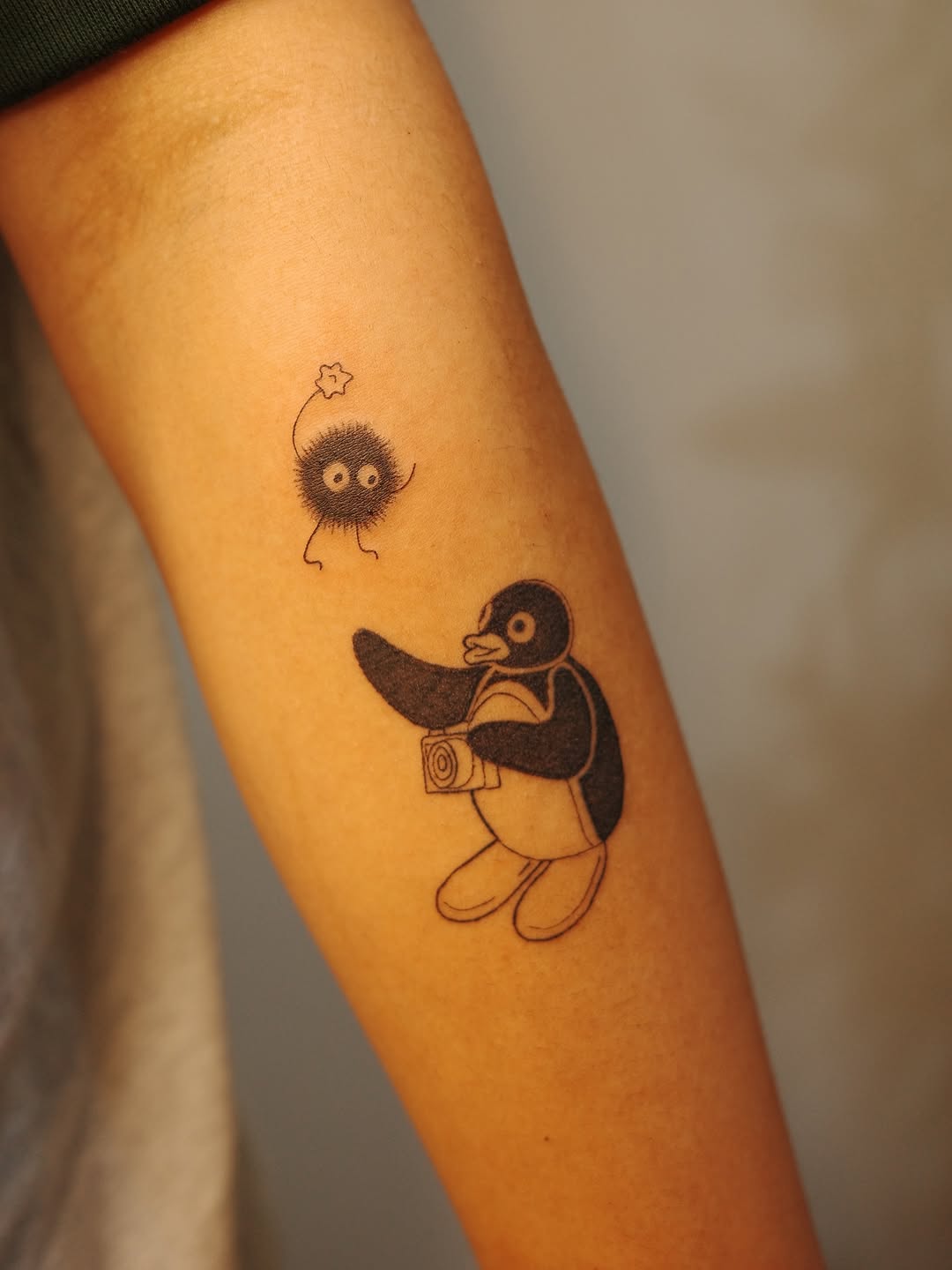 Tattoo by @holly.tatts — anime, fine_line