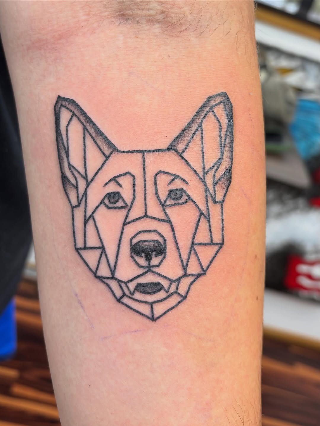 Tattoo by @shearnenator — geometric, illustrative