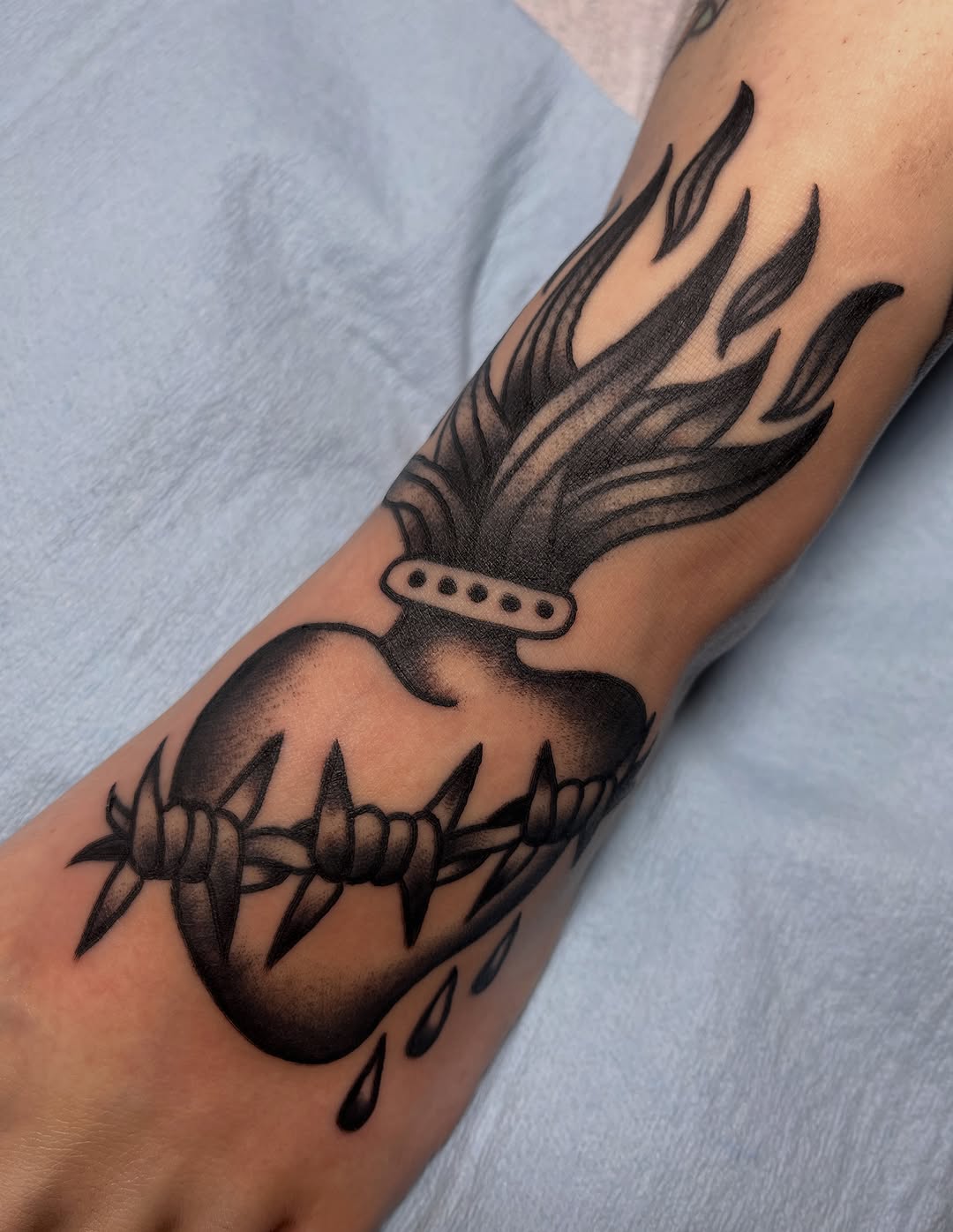 Tattoo by @ingrid_elaine — american_traditional, black_and_grey
