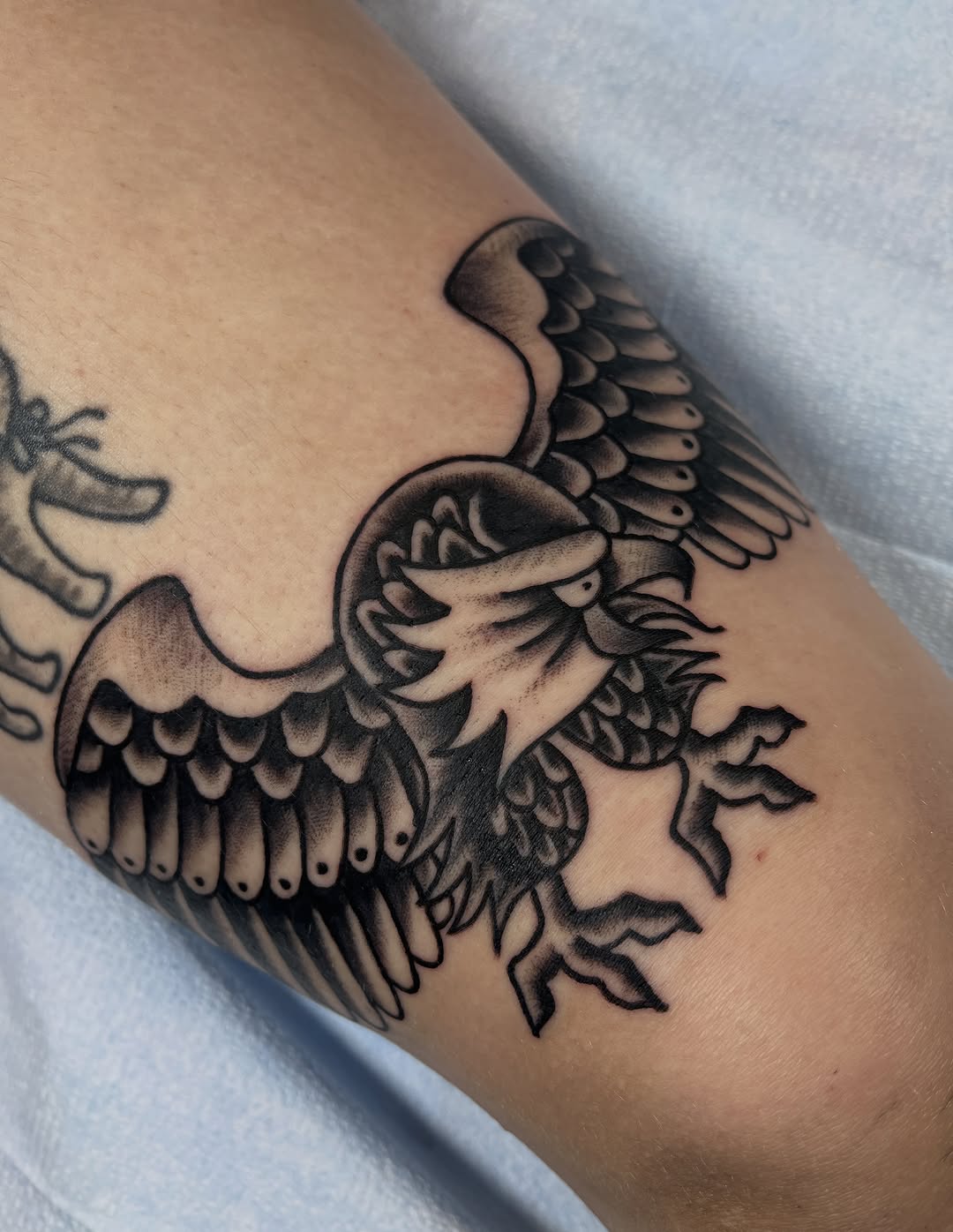 Tattoo by @ingrid_elaine — american_traditional, black_and_grey