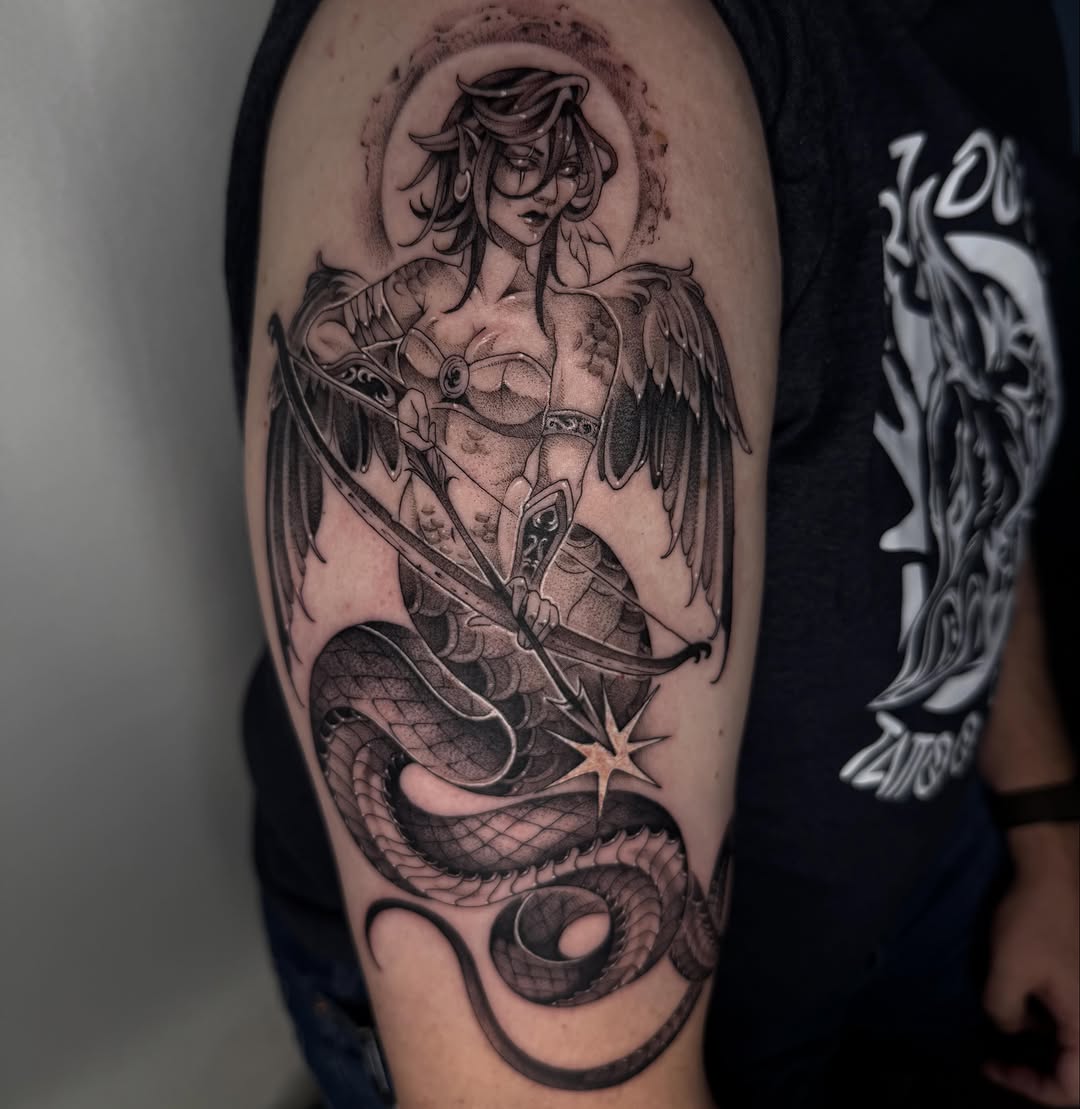 Tattoo by @mezzo.tattoo — black_and_grey, realism