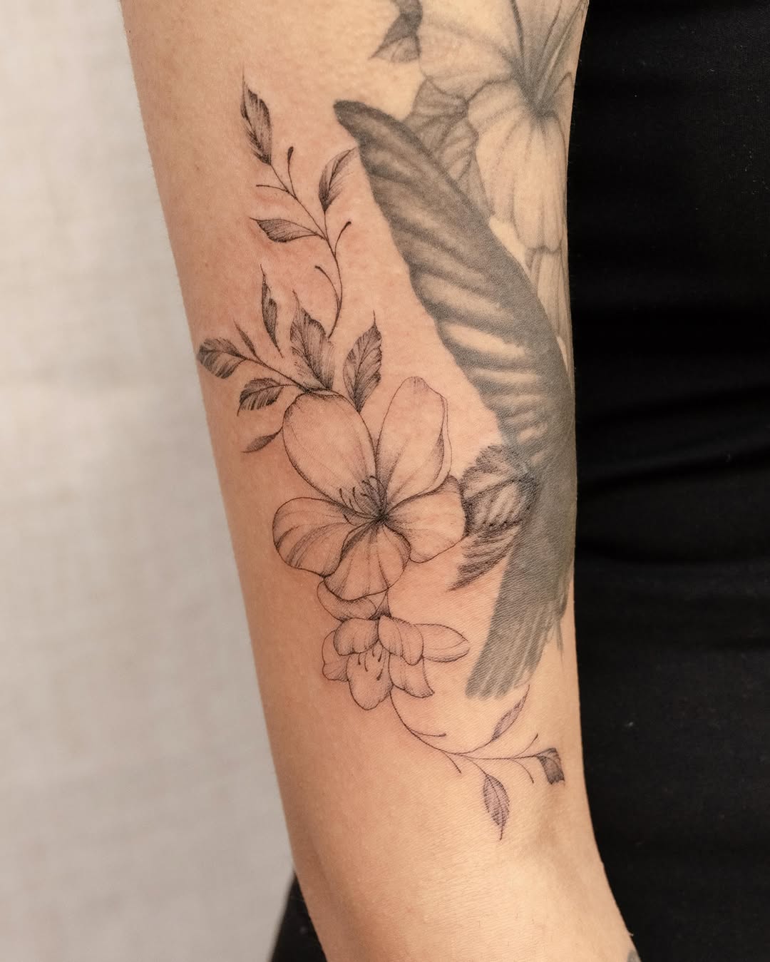 Tattoo by @koko.inker.houston β fine_line, black_and_grey