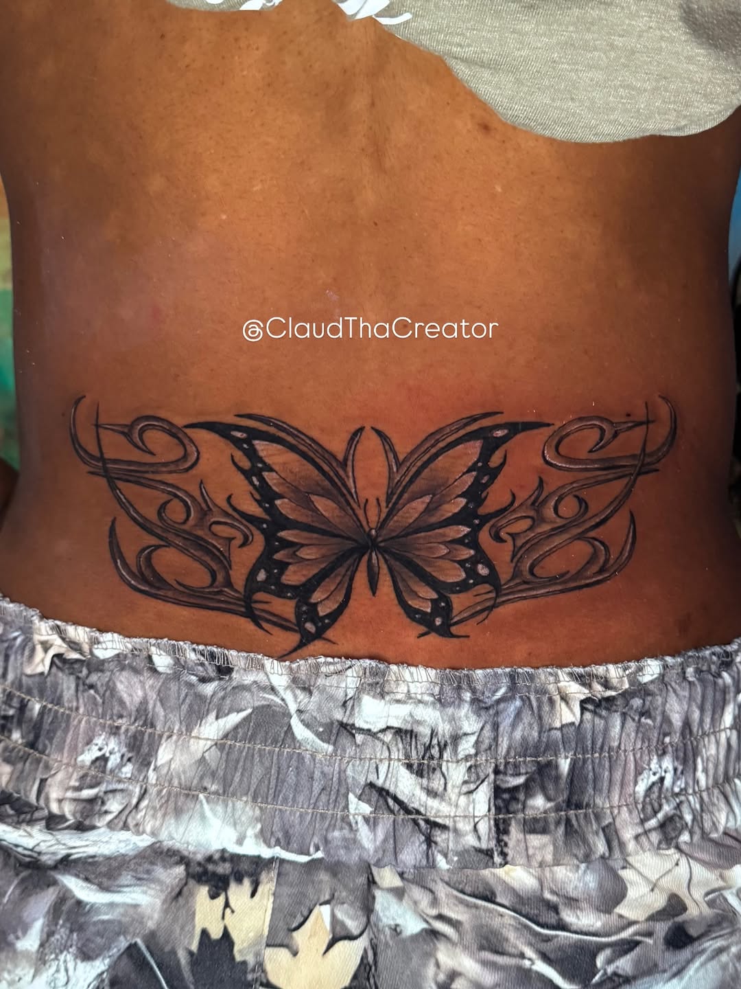 Tattoo by @claudthacreator — black_and_grey, ornamental