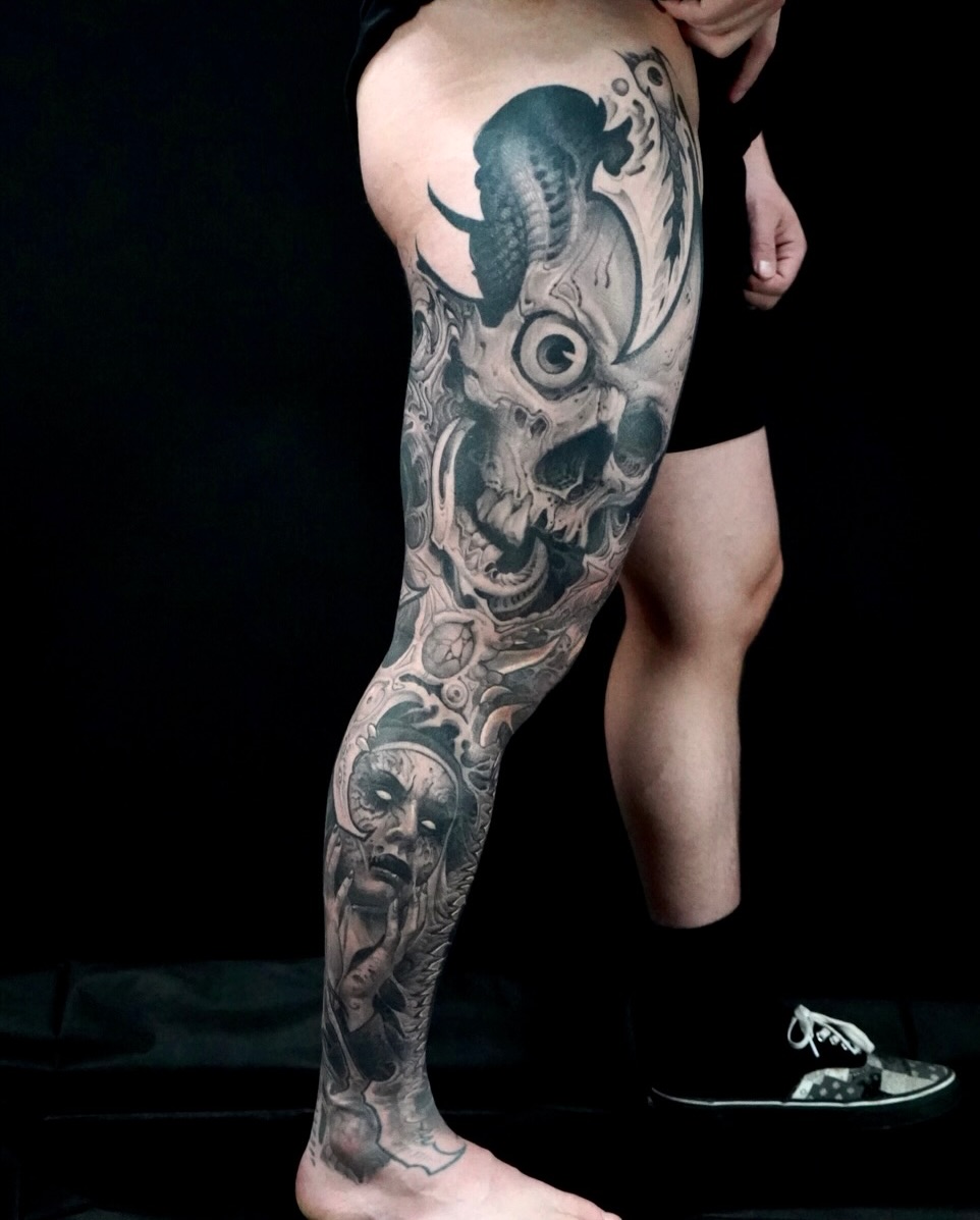 Tattoo by @tony.cruz.tattoo — realism, dark_realism