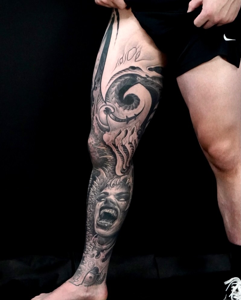 Tattoo by @tony.cruz.tattoo — realism, black_and_grey