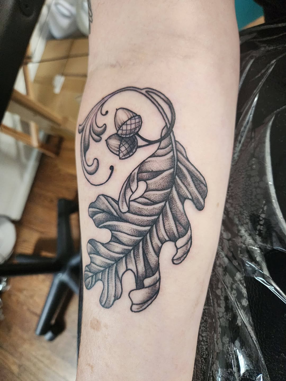 Tattoo by @captain.slug โ black_and_grey, ornamental