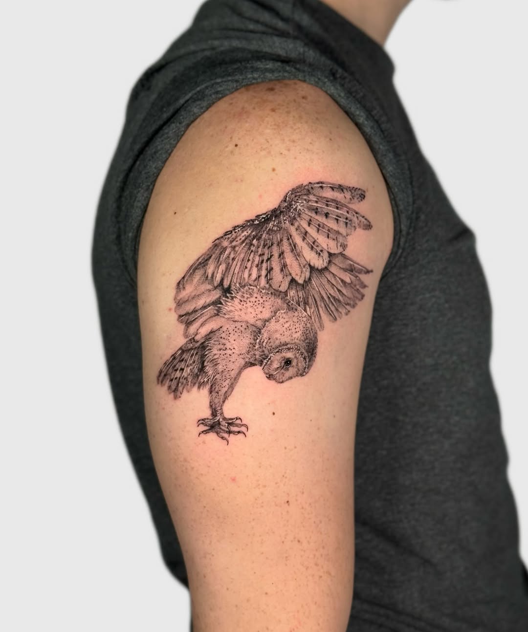 Tattoo by @nickyrose.tattoos โ black_and_grey, realism