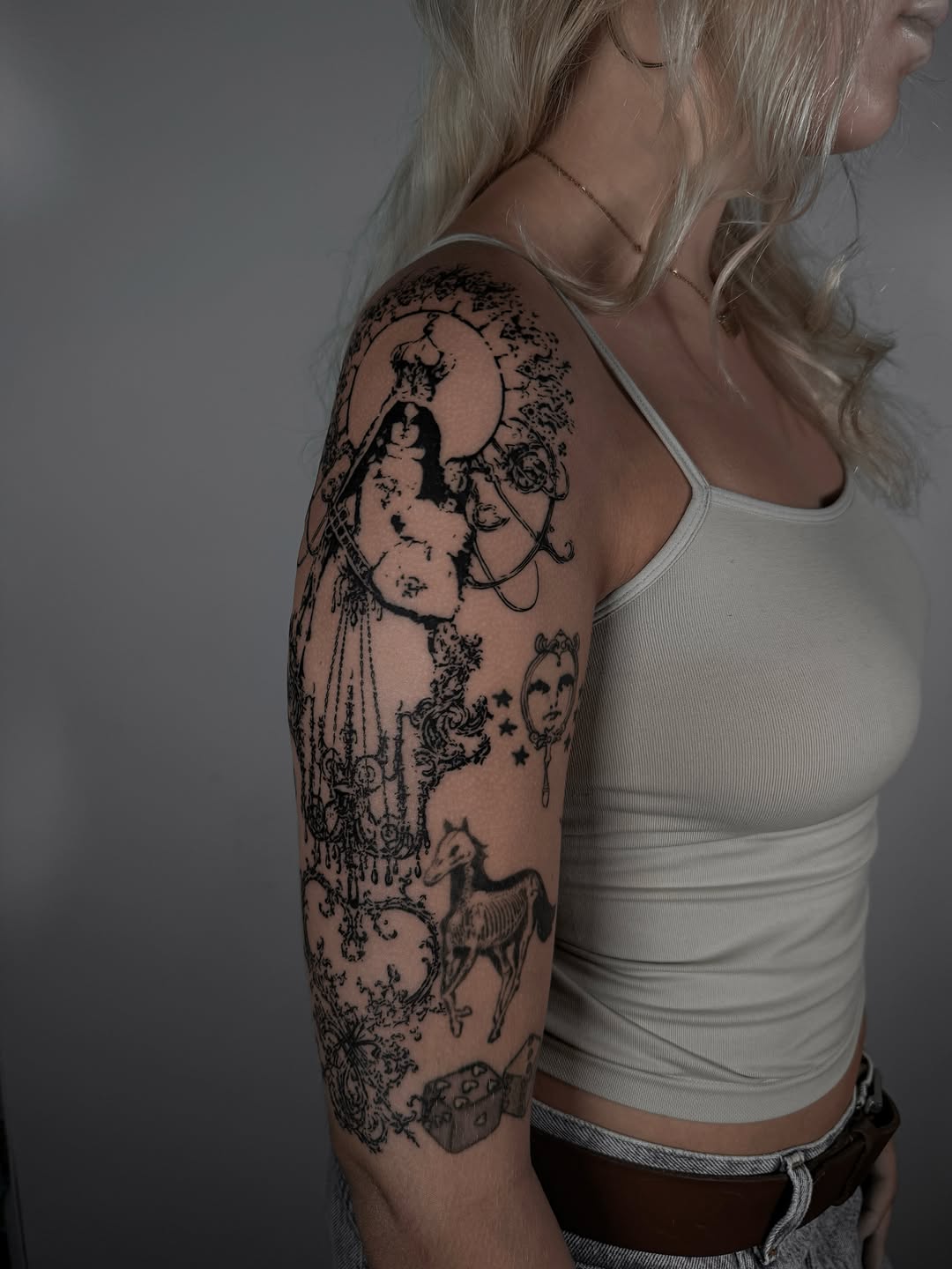 Tattoo by @luahills.tattoos — blackwork, ornamental