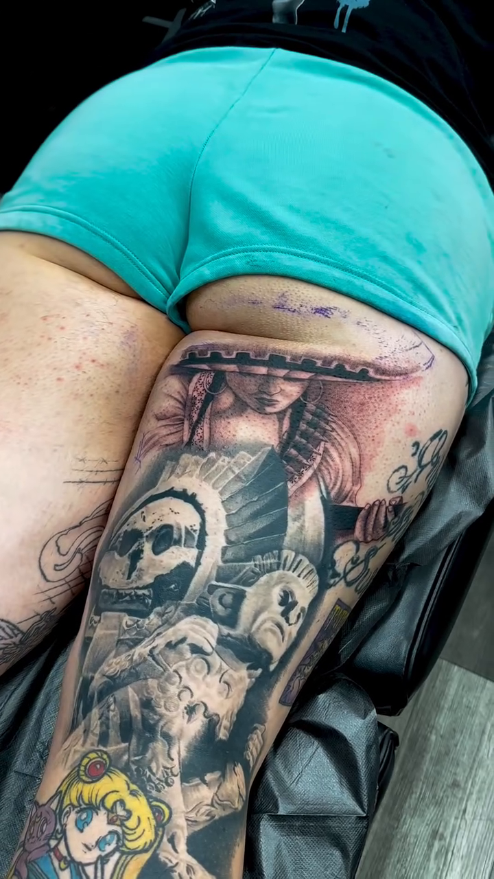 Tattoo by @vivica_ink — realism, dark_realism