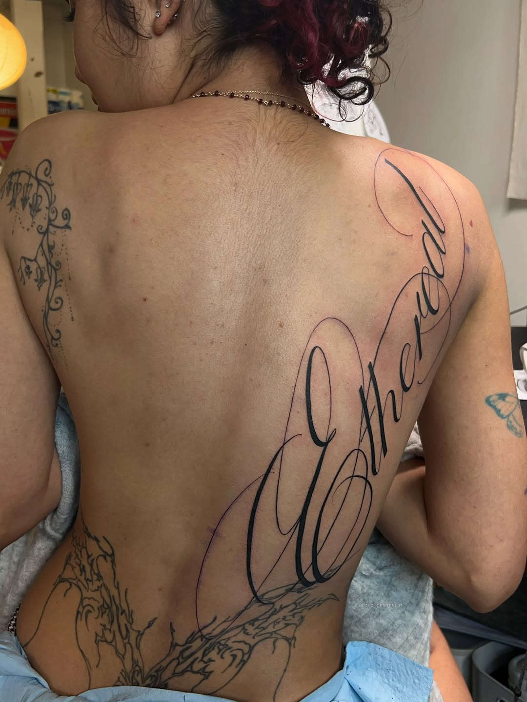 Tattoo by @taztheartist.tattoos โ lettering_script
