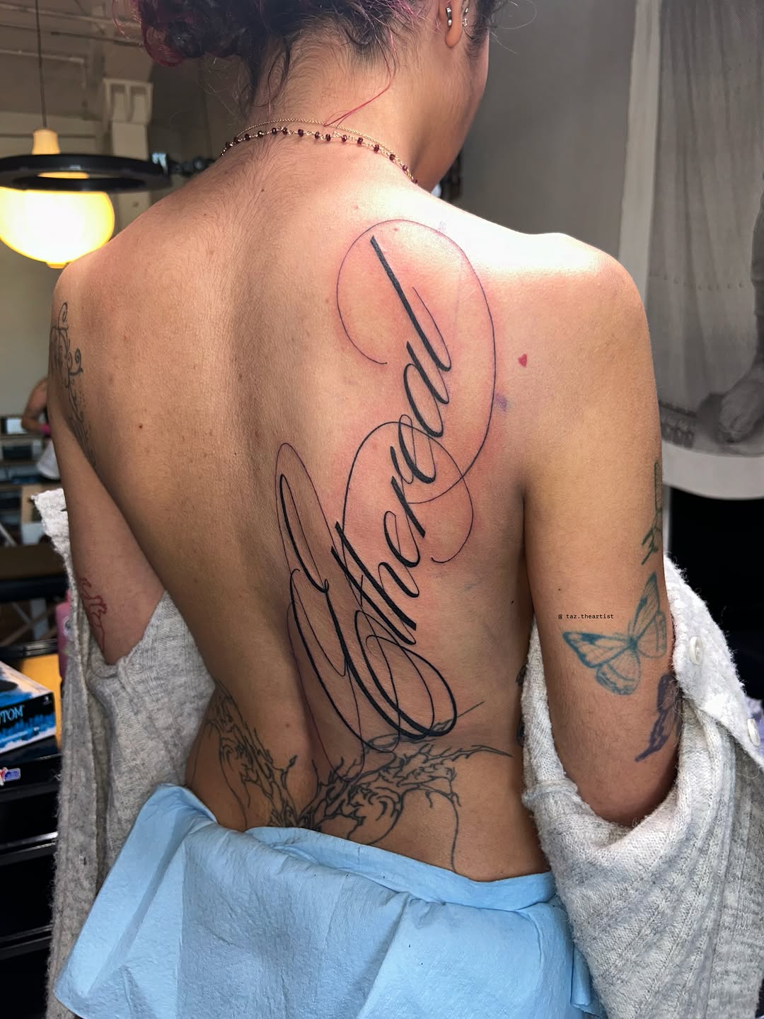Tattoo by @taztheartist.tattoos โ lettering_script