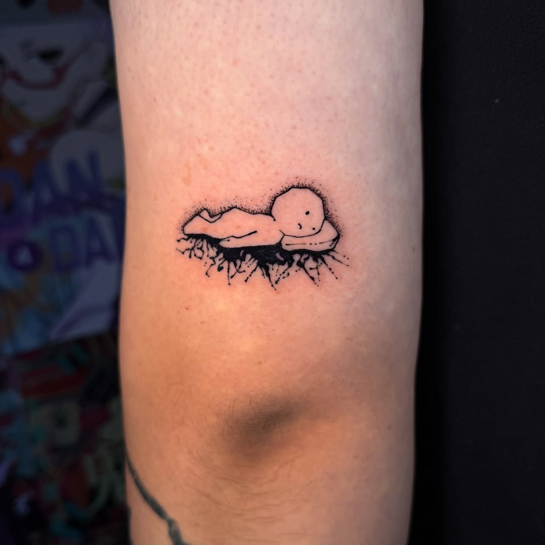 Tattoo by @wedbecutetattooed — illustrative, blackwork