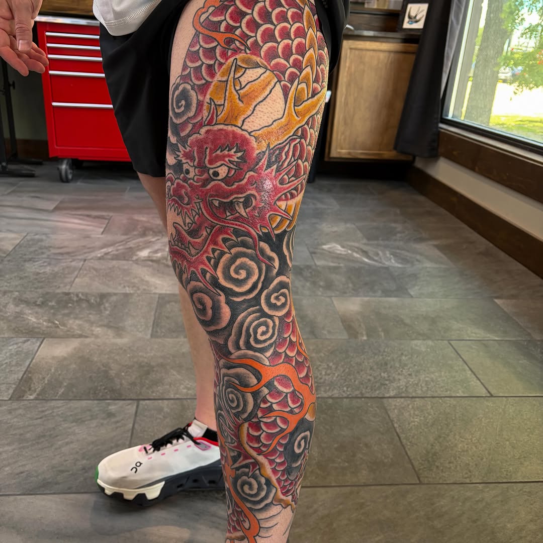 Tattoo by @nikkia.tattoo — japanese_irezumi, black_and_grey