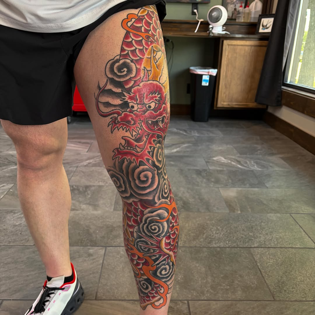 Tattoo by @nikkia.tattoo — japanese_irezumi, black_and_grey