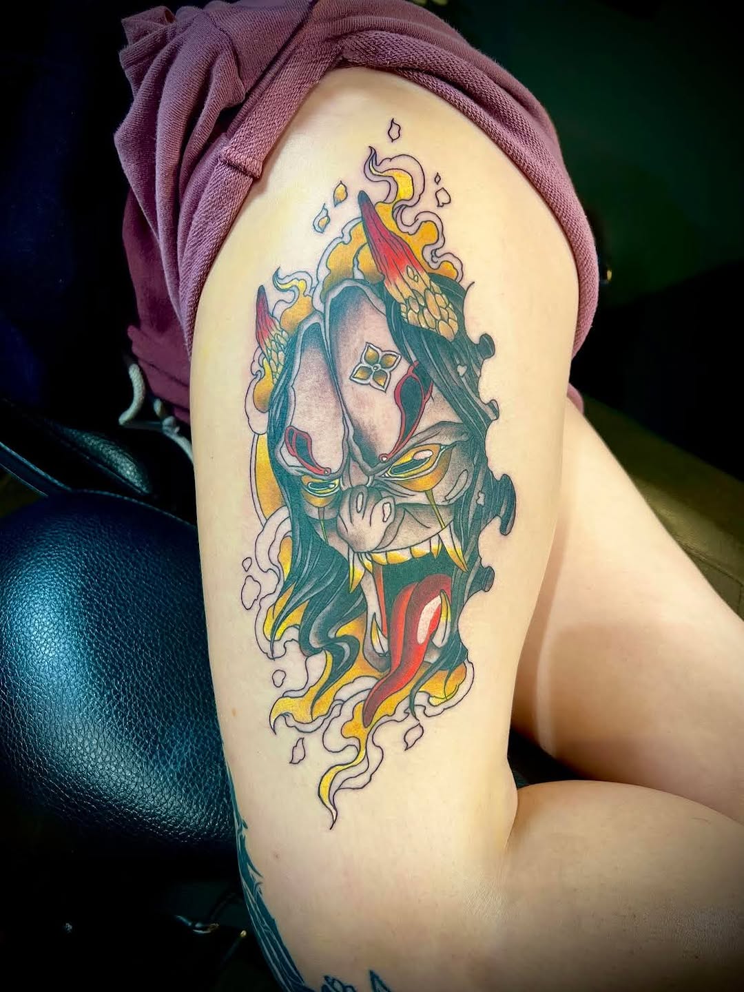 Tattoo by @sparkles_tattoos — japanese_irezumi, neo_traditional